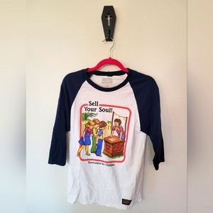 Goth Steven Rhodes Baseball Tshirt Size S Mens